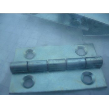 charnière acier zingué axe inox 35 x 22 mm  4 pièces 3297864214798