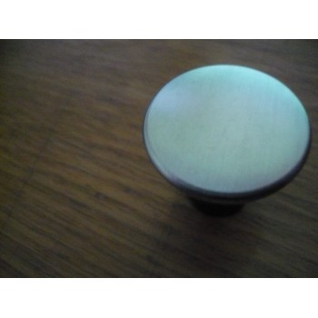 bouton effet inox /noir Ø 30 mm résine synthèse avec vis porte de meuble et tiroir de meuble 3297867125172