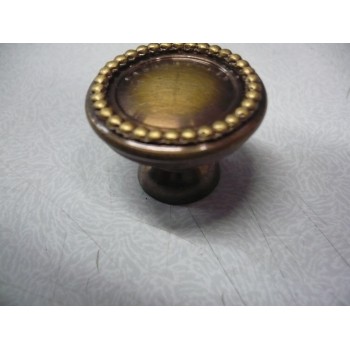 bouton  perlé laiton massif vieilli Ø 30 mm pour meuble et tiroir 3297866234572
