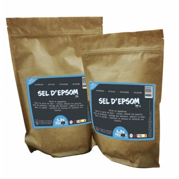 Sel d' Epsom sac 400 grammes source naturelle de magnésium bain jardin 3760384000139