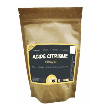 Acide citrique ménager sac 400 grammes élimine calcaire rouille 3760384000764