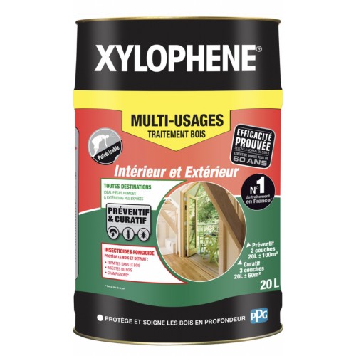 XYLOPHENE traitement bois multi usages 20L insecticide fongicide anti termites 3174264745742
