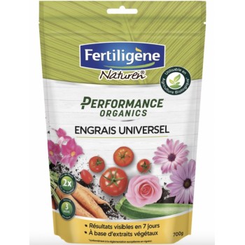 Engrais universel plantes fleuries performance organic 700gr FERTILIGENE 3121970176391