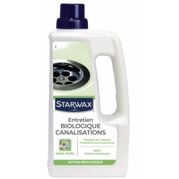 Entretien biologique canalisation évite odeurs engorgement STARWAX 3365000006542