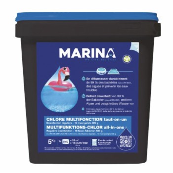 Traitement complet eau piscine chlore multifonctions 5kg galet MARINA 3521682111251