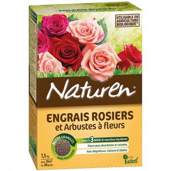 Engrais rosier et arbuste à fleur biologique NATUREN FERTILIGENE 3121970153088
