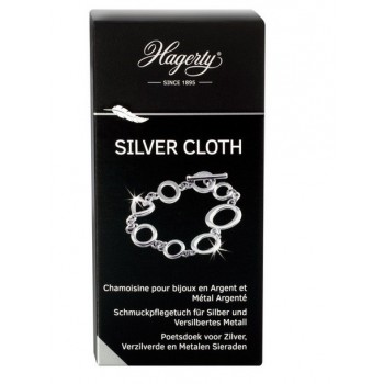 Chamoisine tissu coton imprégné nettoyage bijou argent métal argenté SILVER CLOTH HAGERTY 7610928016262