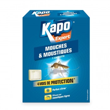 Cassette diffusion régulière insecticide mouches moustiques 4 mois de protection KAPO 3365000030448