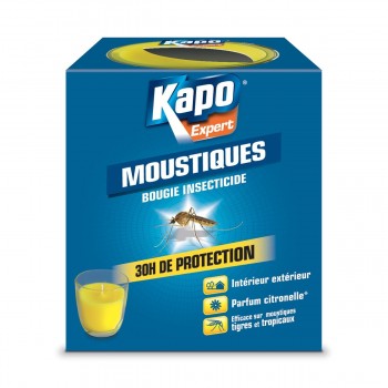 Bougie insecticide anti moustiques parfumé à la citronnelle KAPO 3365000030141