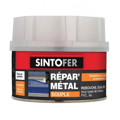 Mastic polyester bi composant souple Répar métal SINTOFER 3169981308004