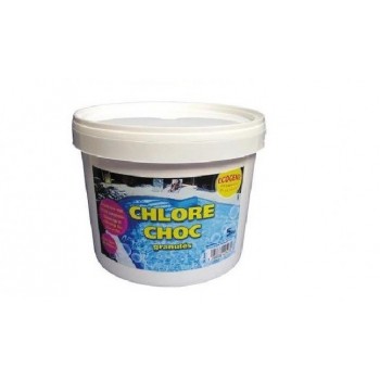 Chlore choc en granulés 4kg pour la désinfection de piscine et contre les algues ECOGENE 3420900124922