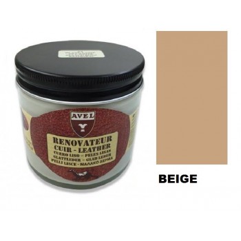 Crème baume cuir Beige pâte rénovateur nourrit protège recolore fait briller AVEL 3324014052167