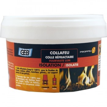 Colle pot fixation tresse produit réfractaire soumis à la chaleur 1100°C Collafeu GEB 3283981252119
