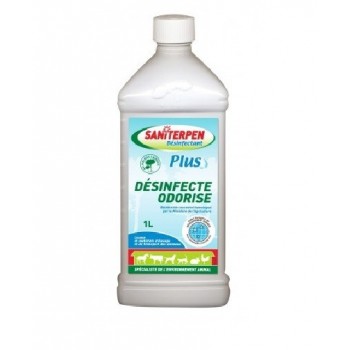 Désinfecte odorisé désinfectant bactéricide neutralise les mauvaises odeurs chenil poulailler écurie 1 litre SANITERPEN 33257...