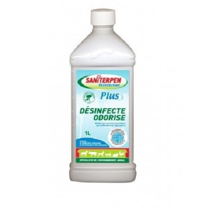 Désinfecte odorisé désinfectant bactéricide neutralise les mauvaises odeurs chenil poulailler écurie 1 litre SANITERPEN 33257...
