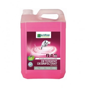 Nettoyant détergeant désinfectant surodorant sanitaire anti calcaire action déperlante 5 litres LE VRAI 3519220045229