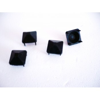 cache vis diamant noir 30 x 30 mm lot de 4 840334