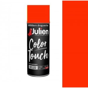 Aérosol peinture fluo orange JULIEN color touch tous supports 3256615100018