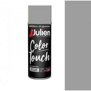 Aérosol peinture tous supports gris titanium brillant JULIEN color touch 3031520200516