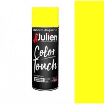 Aérosol peinture tous supports jaune signal brillant ral 1003 JULIEN color touch 3256615070427