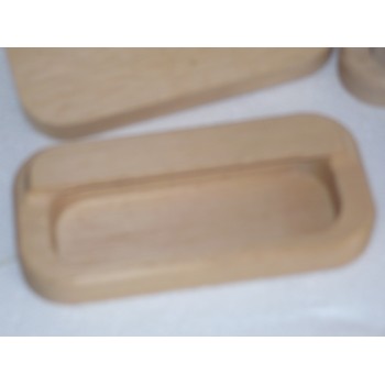 lot de 4 poignée bois plate ramin brut 110 mm entr 70mm pour meuble tiroir coffr 3297867264044