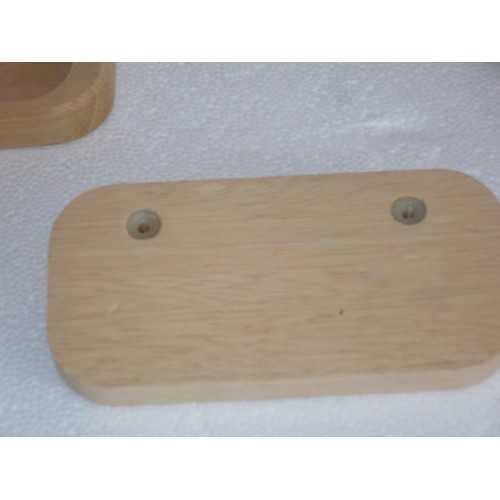lot de 4 poignée bois plate ramin brut 110 mm entr 70mm pour meuble tiroir coffr 3297867264035