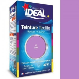 Teinture avec fixateur violet lilas 05 tissu vêtement textile coton lin viscose soie IDEAL 3045200520580