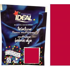 Sachet teinture tissu multi fibres rouge 01 vetement coton lin laine polyamide IDEAL 3045200008019
