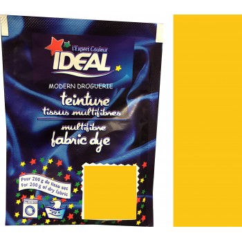 Sachet teinture tissu multi fibres jaune 11 vetement coton lin laine polyamide IDEAL 3045200008118