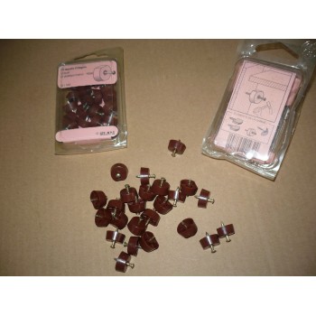 taquet d'étagère à clouer, plastique marron 6 cm boite de 20 pièces 3297865214322