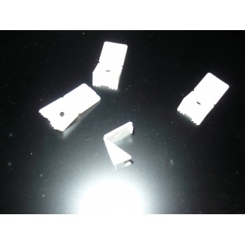 mini tac taquet équerre assemblage minitac 18*15*10 mm plastique blanc 4pièces 3297865132176