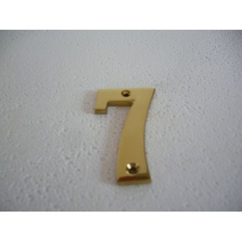 chiffre à visser 7  en laiton  hauteur 65 mm doré pictogramme plaque de porte symbole 3297868380703